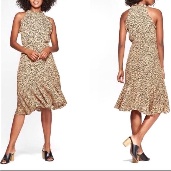 Who What Wear Cheetah Print Sleeveless Dress Size XS - Picture 1 of 7